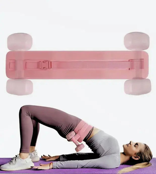 Dumbbell Weight Belt Hip Thrust Belt Pink Adjustable Kettlebells Workout Waistband Bodybuilding Yoga Home Gym Equipment Fyness Inc