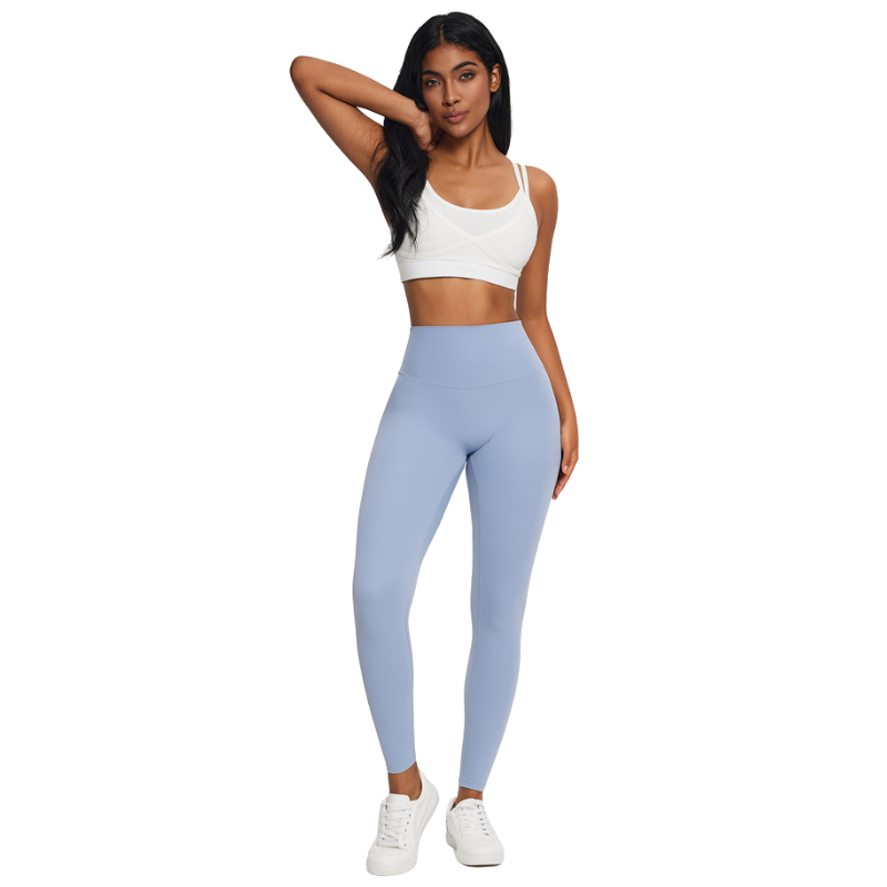 BootyBoost: Legging pour femmes Push-up bleu clair face 2