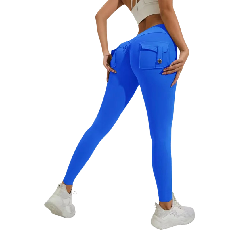 BootyBoost: Legging pour femmes Push-up bleu fesse