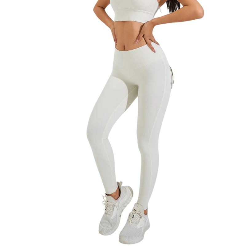 BootyBoost: Legging pour femmes Push-up ivoire face