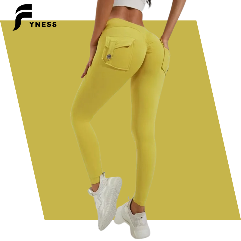 BootyBoost: Legging pour femmes Push-up variant jaune