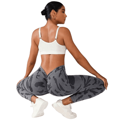   Legging Femme SYNAPSE gris accroupis