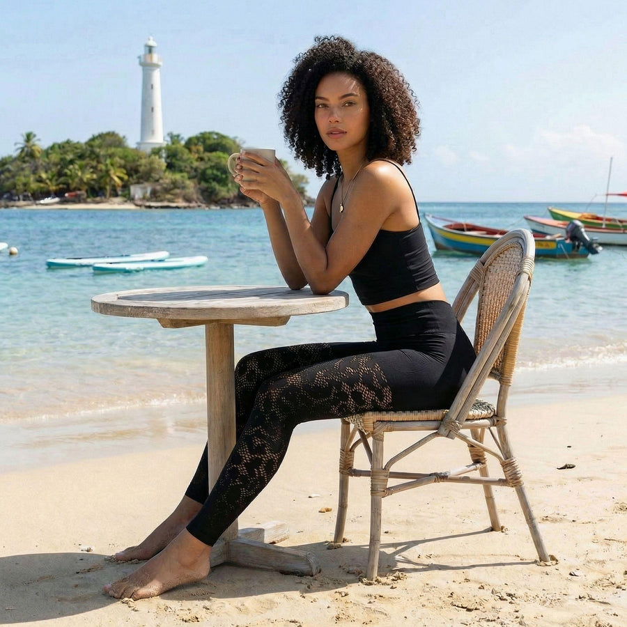 KAIA — LEGGING AJOURÉ
