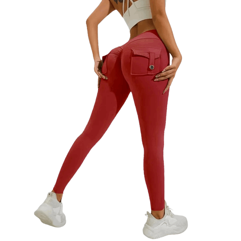 Legging pour femme rouge