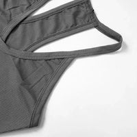 Sleeveless V Neck Ribbed Tank Top Spring Summer 2025 Women Clothes Casual Basic Top Black White Gray Camisloe Wholesale