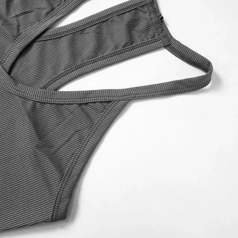 Sleeveless V Neck Ribbed Tank Top Spring Summer 2025 Women Clothes Casual Basic Top Black White Gray Camisloe Wholesale