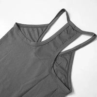 Sleeveless V Neck Ribbed Tank Top Spring Summer 2025 Women Clothes Casual Basic Top Black White Gray Camisloe Wholesale