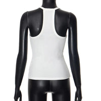 Sleeveless V Neck Ribbed Tank Top Spring Summer 2025 Women Clothes Casual Basic Top Black White Gray Camisloe Wholesale