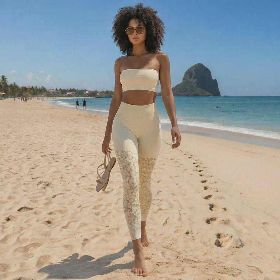 KAIA — LEGGING AJOURÉ