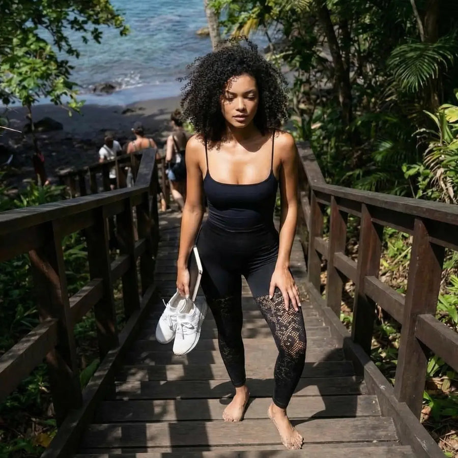 KAIA — LEGGING AJOURÉ
